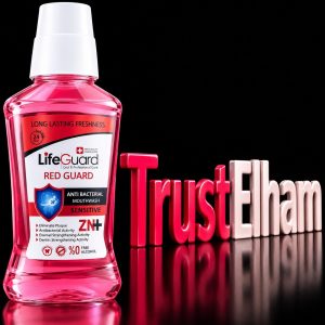 دهانشویه بزرگسال حساس (Red Guard) برند لایف گارد با حجم 270 میلی لیتر